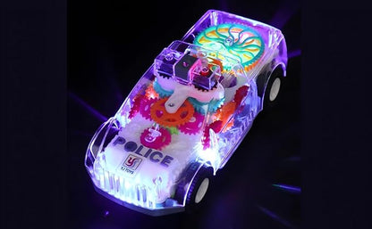 ABK Transparent Toy Car - with visible colored moving Gear