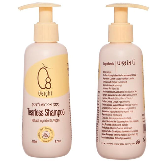 O8 Baby Tearless Shampoo, Natural Baby Shampoo 220ml B5, for