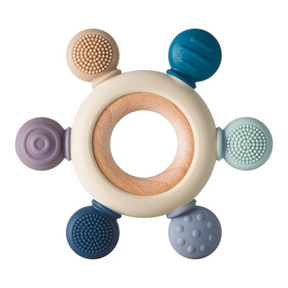 Baby Teething Toys Silicone Teethers BPA Free Silicone Rudder