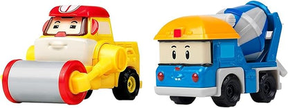 Robocar Poli, 2 Pack DIE-CAST Metal Toy Cars 1-5 Boys