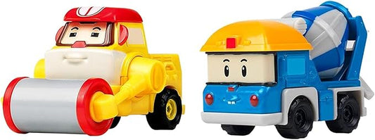 Robocar Poli, 2 Pack DIE-CAST Metal Toy Cars 1-5 Boys