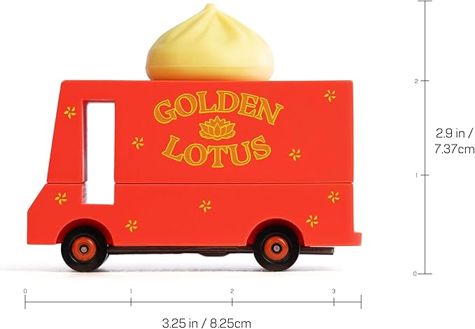 Candylab Toys CANDYCAR® Wooden Food Truck Collection - Dumpling Van,