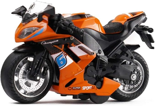 Pull Back Motorcycle Toys, Tiny Gift with Music Lighting 3 4 5 6 7 8