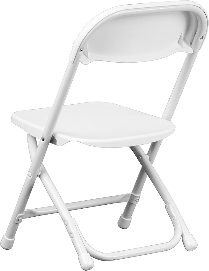 Flash Furniture 2 Pack Kids White Plastic Folding Chair