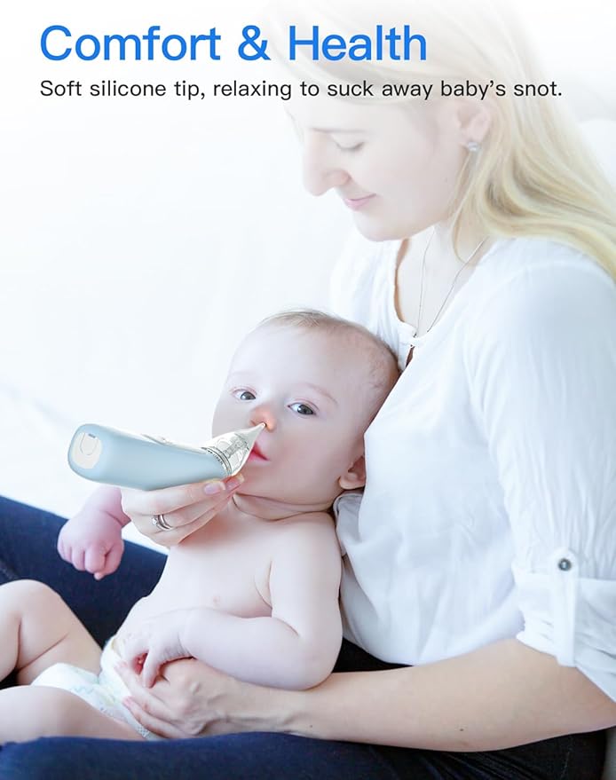 Baby Nasal Aspirator, Electric Nose Sucker with 5 Levels Suction
