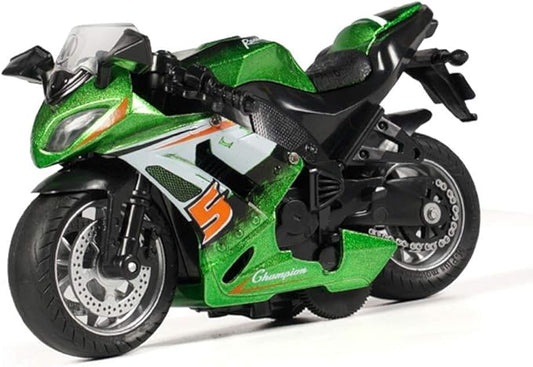 Pull Back Motorcycle Toys, Tiny Gift with Music Lighting 3 4 5 6 7 8