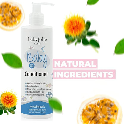 Baby Jolie Baby Bath Set | 1 Baby Shampoo 7.5oz (221ml) + 1 Baby 7.5oz (221ml) 1 Baby 11oz (325ml)