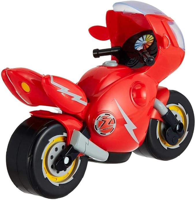 Ricky Zoom Toy Motorcycle with Light and Sounds, Red for Boys