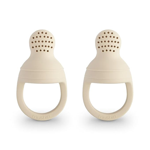 mushie Silicone Baby Fresh Fruit & Food Feeder Pacifier | 6 Months+