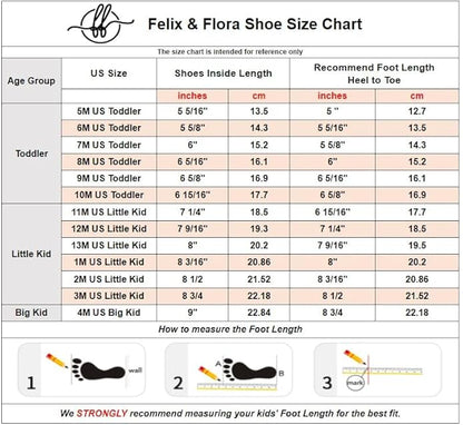 Felix & Flora Girls Toddler Little Ballet Shoes - Flower