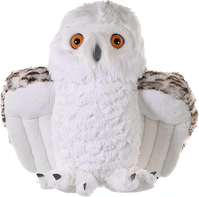 Wild Republic Snowy Owl Plush, Stuffed Animal, Plush Toy, Gifts for Kids, Cuddlekins, 12 Inches