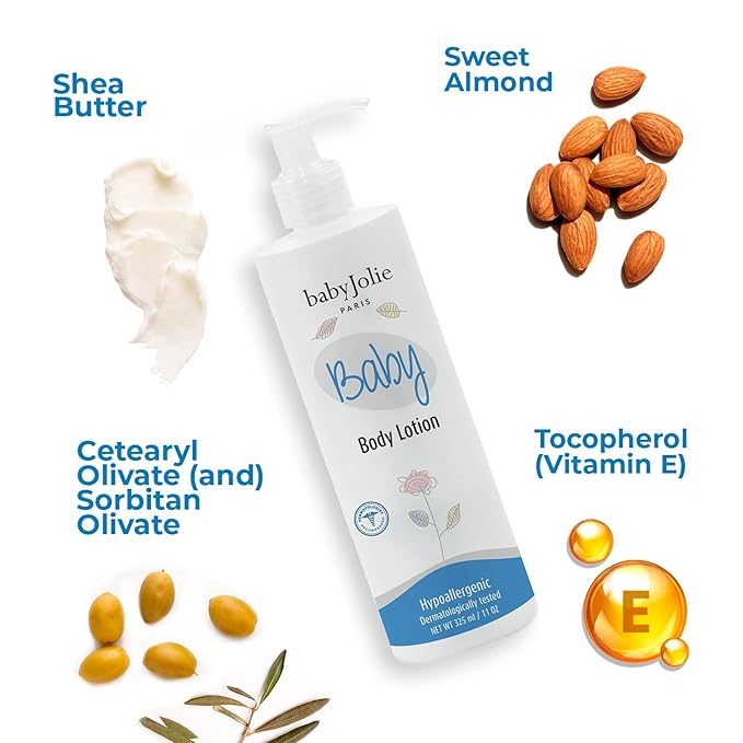 Baby Jolie Baby Bath Set | 1 Baby Shampoo 7.5oz (221ml) + 1 Baby 7.5oz (221ml) 1 Baby 11oz (325ml)