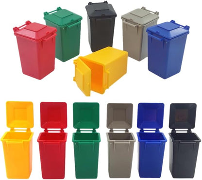 Mini Trash Can Vehicle Toy Set - Kids Pretend Play