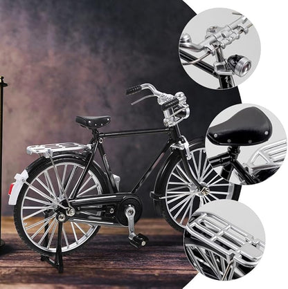 HOMSFOU Alloy Mini Bicycle with Inflator: Miniature Bike 1: 10
