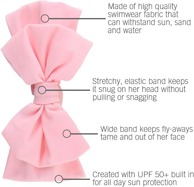RuffleButtsÂŽ Girls Swim Bow Headband