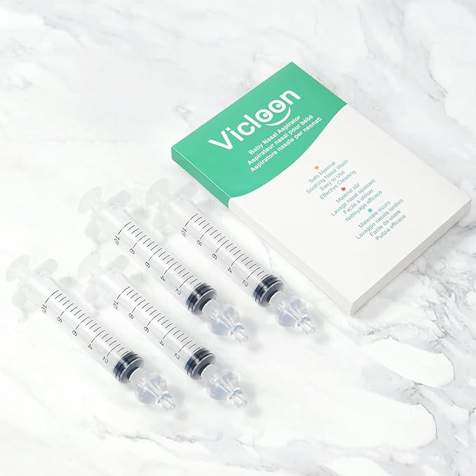Baby Nasal Irrigator, 4PCS Nasal Syringe for Baby
