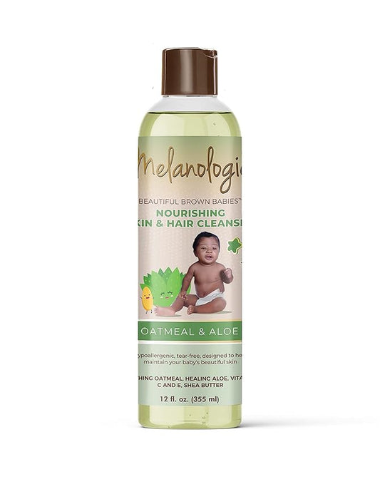 Beautiful Brown Babies Nourishing Gentle Baby Skin and Hair Cleanser, Sulfate- 12 oz