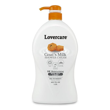 Lovercare Goat's Milk Moisturizing Body Wash Shower Cream Royal Jelly 40.7 Fl