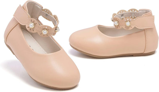 Felix & Flora Girls Toddler Little Ballet Shoes - Flower