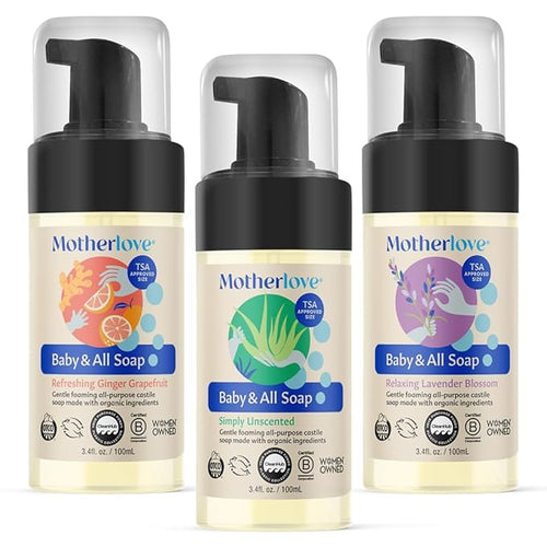 Motherlove Baby & All Soap (Variety Pack, 3.4oz) Travel Size