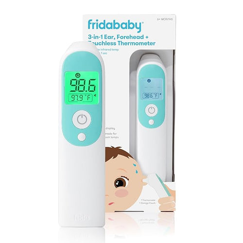 Frida Baby Thermometer, 3-in-1 Infrared Thermometer for Ear