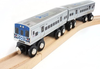 MUNI PALS Munipals Metro North Railroad Wooden Railway M7 2-car
