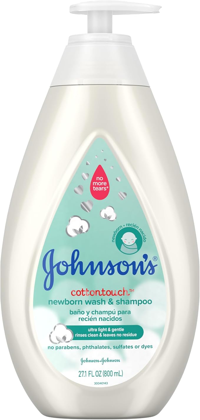 Johnson's Baby CottonTouch Newborn Baby Wash & Shampoo with No 27.1 Fl