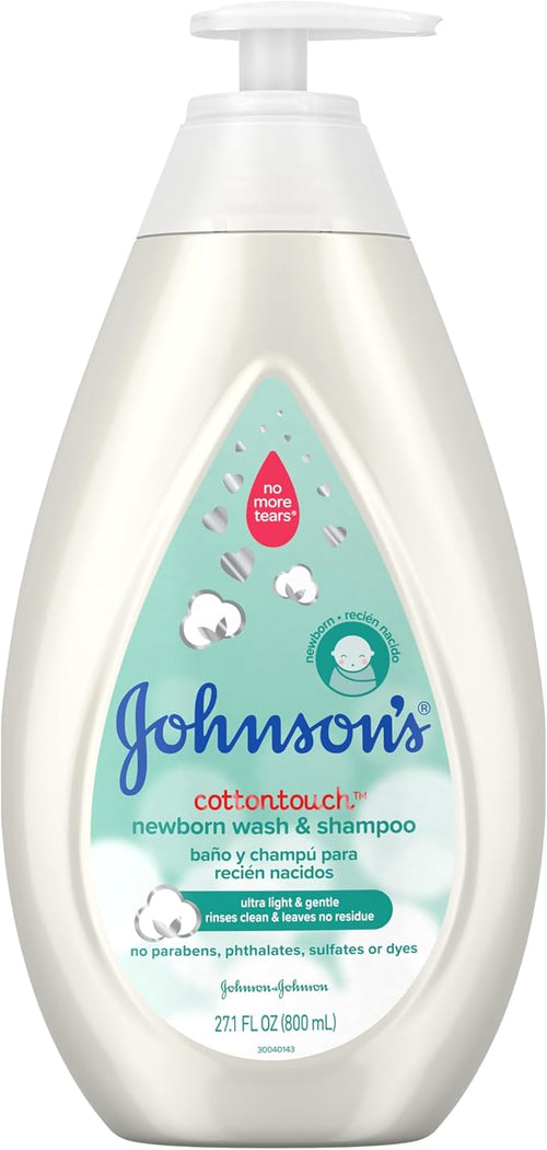 Johnson's Baby CottonTouch Newborn Baby Wash & Shampoo with No 27.1 Fl
