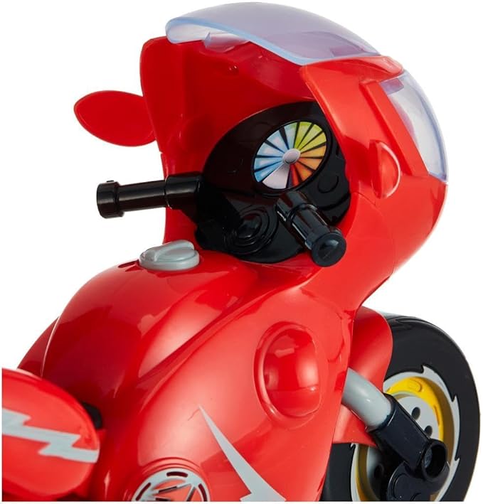 Ricky Zoom Toy Motorcycle with Light and Sounds, Red for Boys
