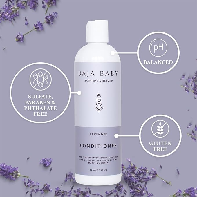 Baja Baby Lavender Conditioner - Organic, Gluten-Free 12 oz