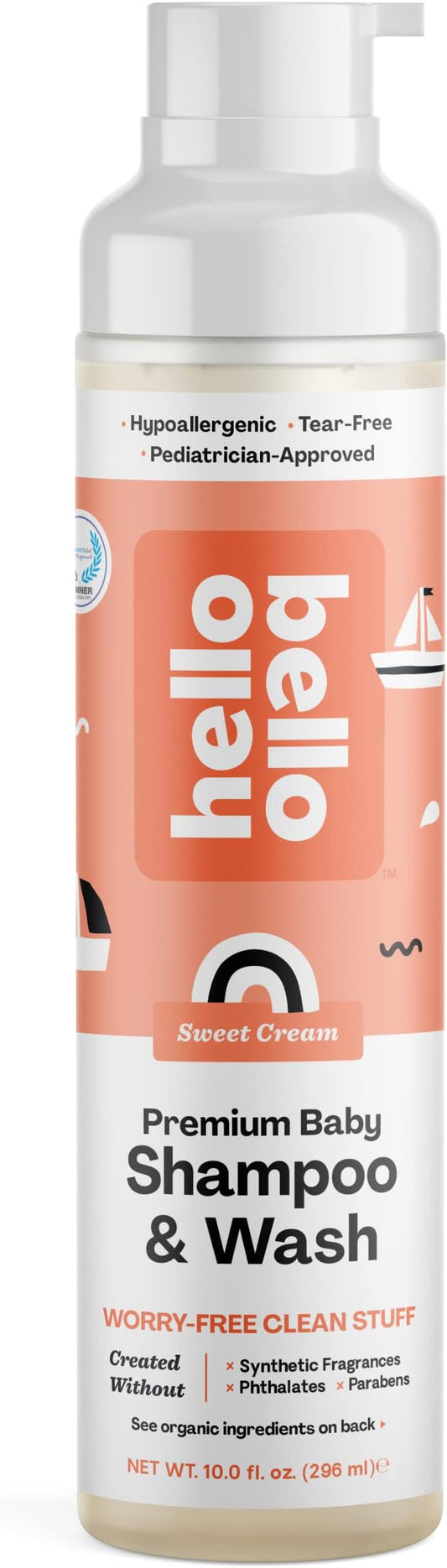 Hello Bello Extra Gentle Shampoo & Body Wash I Tear 10 FL (1 Pack)
