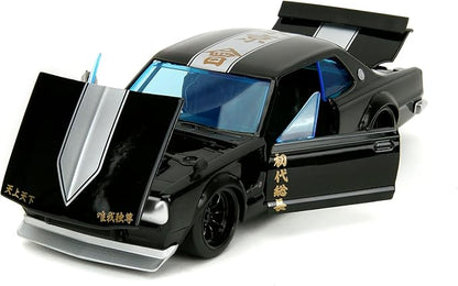 Tokyo Revengers 1:24 1971 Nissan Skyline GT-R Die-Cast Car & 2.75" Mikey Figure, Toys for Kids and Adults