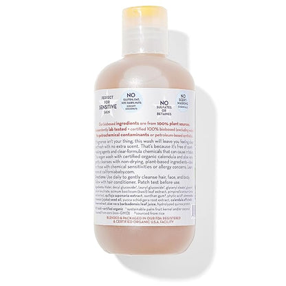 California Kids Super Sensitive Unscented Shampoo and Bodywash | 100% Plant-Based 251 mL 8.5 fl.