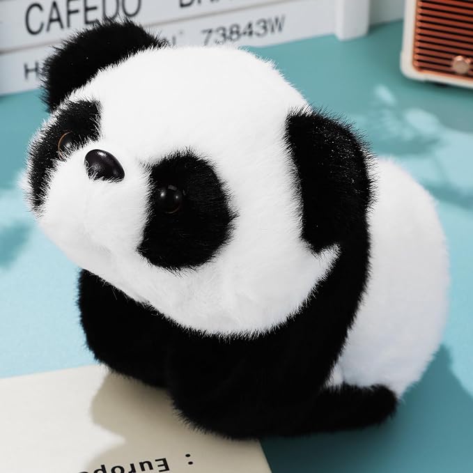 TOYANDONA Animal Slap Bracelet, 1pcs Panda Slap Bracelet Stuffed Animal Plush Slap Bracelet Hugger Panda Wristband for Kids Birthday Jungle Party Favors