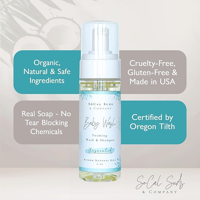 SoCal Suds & Company - 2-in-1 Organic Foaming Shampoo & Body Wash 6oz
