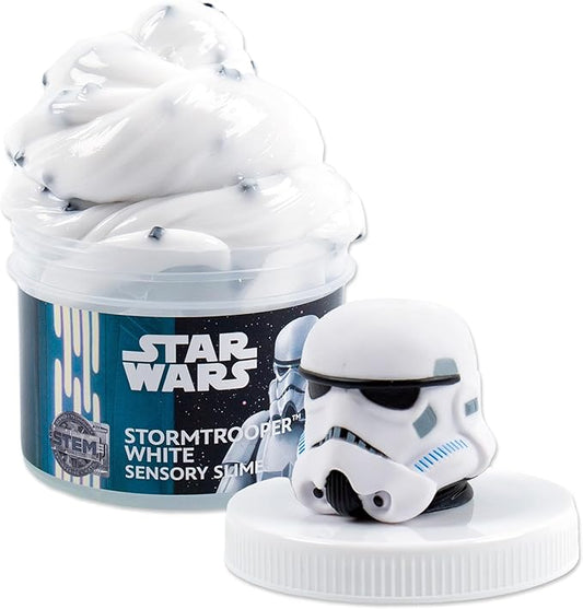 STAR WARS Stormtrooper White Slime, 8oz Star Wars Slime, Pre-Made Slime, Party Favors for Kids, Perfect for Goodie Bags, Desk Toys, Star Wars Merch, Star Wars Toys, Great Gifts for Adults & Kids