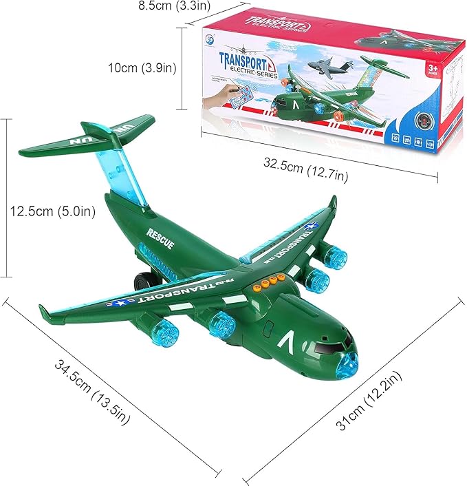 ele ELEOPTION Transport Airplane Toy Aeroplane Infrared Remote Control Plane 3 4 5 6 7 8