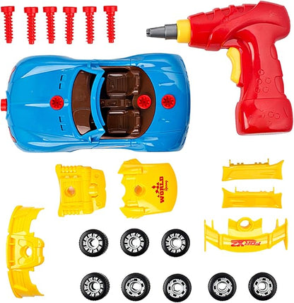 Big Mo's Toys Build Your Own Race Car - STEM Gift,1XBuildable Car