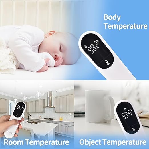 Berrcom No Touch Forehead Thermometer for Adults and Kids, Digital
