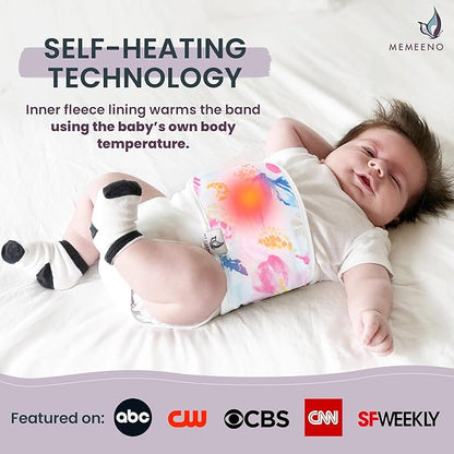 Baby Belly Band for Gas & Colic Baby Relief - Self Heating Belly Band Baby Belly Button Band Colic Band Tummy Wrap for Babies Colic Belt Baby Gas Wrap Colic Baby Relief Newborn