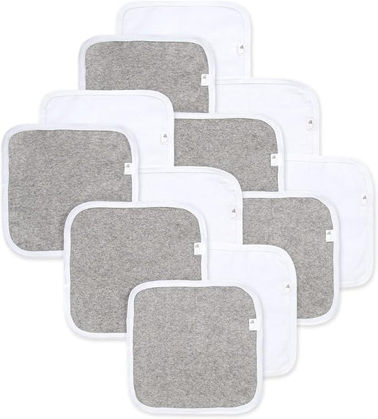 Burt's Bees Baby Infant Washcloths, 100% Organic Cotton 12 Pack