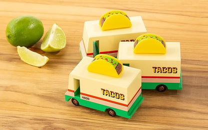 Candylab Toys CANDYCAR® Wooden Food Truck Collection - Taco Van,