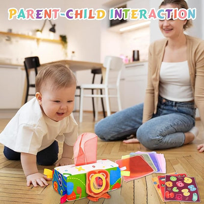 YOGINGO Baby Toys 6 to 12 Months - Baby Tissue Box Toys 1 Year