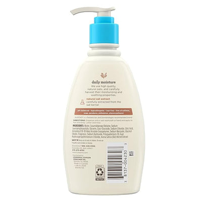 Aveeno Baby Daily Moisture Gentle Body Wash & Shampoo with Oat Extract, 2-in-1 Baby Bath Wash & Hair Shampoo 12 fl.