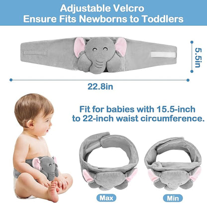 Baby Colic and Gas Relief - Heigoeost Heated Tummy Wrap for Newborns Belly Relief by Soothing Warmth, Baby Heating Pad Swaddling Belt Relief & Soothe Gas