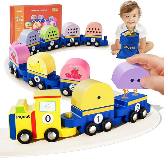 Number Train Set for 3 4 5 6 Years Olds, Learning Toy for Toddlers 10 Pcs