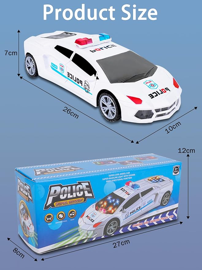 Police Car Toy for Boys, Girls 3 4 5 6 7 Year