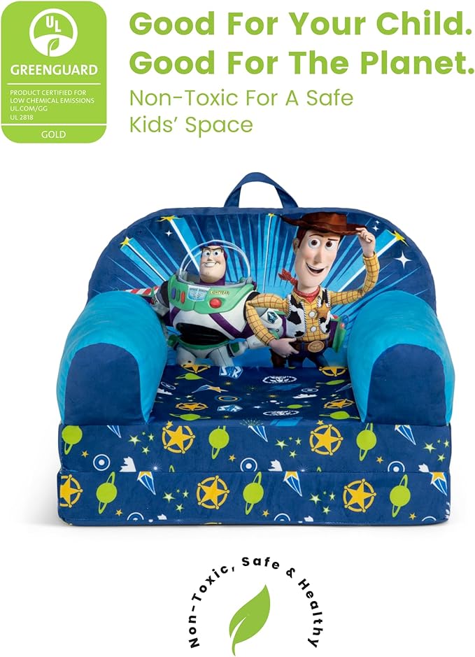 Delta Children - Toy Story Cozee Buddy Flip-Out Kids Chair, Blue