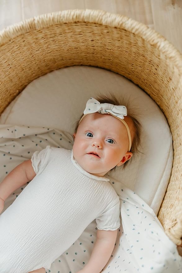 Copper Pearl Baby Bows: Stylish Headbands for Baby Girls, Premium Soft and Stretchy Baby Headbands