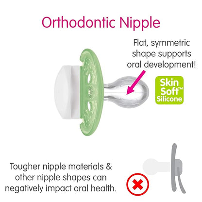 MAM Original Matte Baby Pacifier, Nipple Shape Helps Promote Healthy Oral Development 2 Pack, 6-16 Months, Boy,2 Count 1)